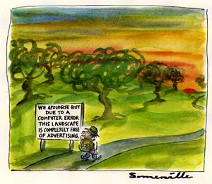Avertising in the landscape